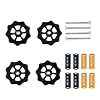 Redrex 3D-printer onderdelen veernivelleringsset, 8 duurzame bednivelleringsveren + 4 moeren + 4 M4 * 30 schroeven…