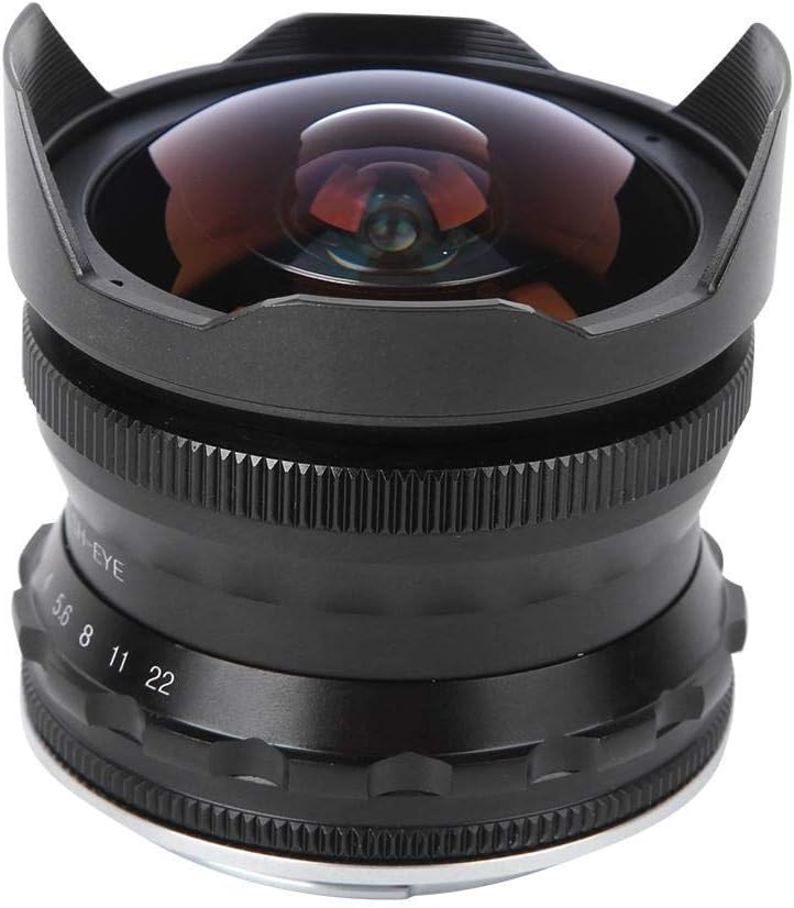 for Lens,7.5mm f / 2.8 180º Wide Angle Lens MC Multi Layer Wide Angle Fisheye Camera with Lens Hood for Z6 Z7 Z50 Mirrorless Camera (Black)