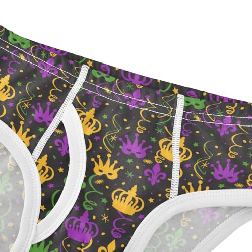 Boys' Exclusive Briefs Toddler Underwear 95% Combed Cotton Boxerbriefs 2T Royal Crown Pattern 24