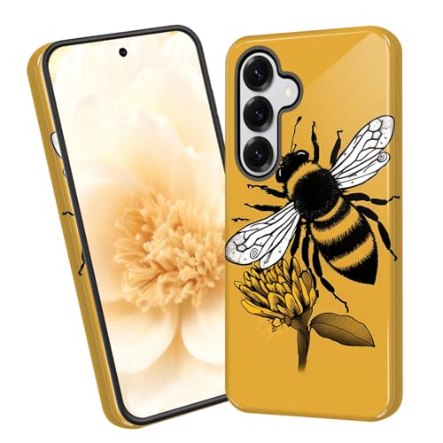 Vobber for Samsung Galaxy S26 Case,Dual-Layer Hybrid Phone Cover with Military-Grade Protection, Durable Shockproof & Anti-Scratch Design, Non-Slip Grip, Honey Bee - image 1