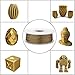 AMOLEN PLA Filament 1.75mm,Frosted Bronze 3D Printer Filament,PLA Filament Metal,1kg(2.2lb)