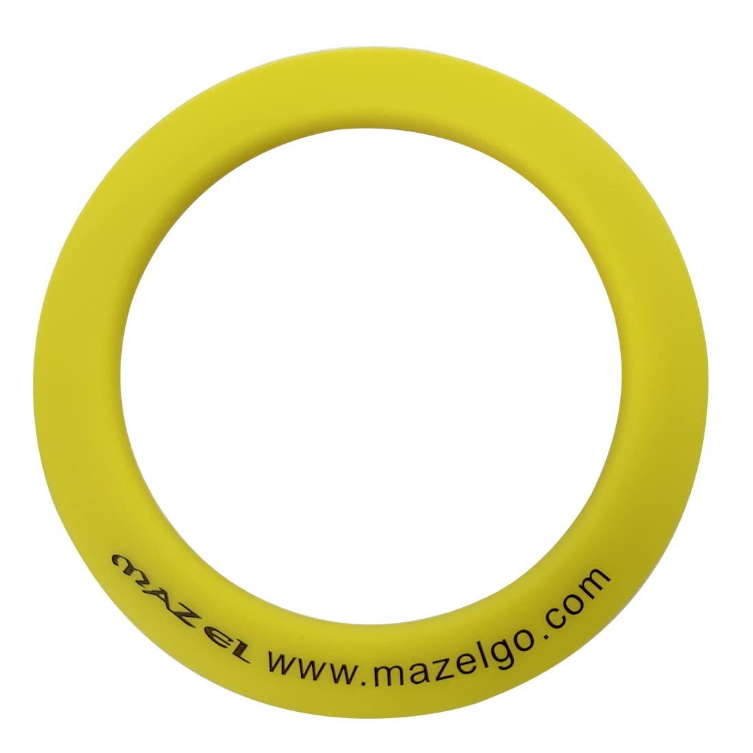 MAZEL Rubber Golf Putting Rings for All Direction Putting Practice,Training Golf Putters Cup Indoor&Outdoor (Yellow)