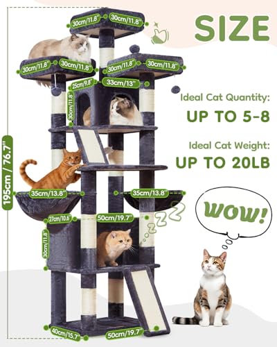 Árbol para gatos Taoqimiao XL para gatos grandes miniatura 6