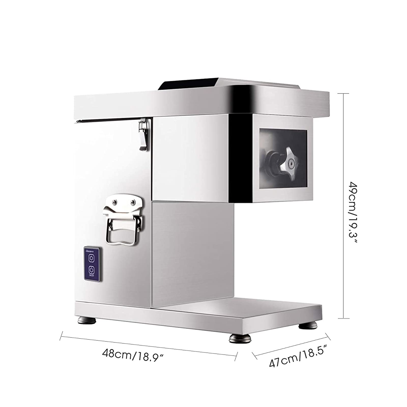Máquina de cortar carne profesional, 1500 W, máquina de cortar carne automática, máquina cortadora de carne, cortadora de carne, para familias de cocina, 2,5 mm
