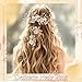 Wedding Flower Hair Pins Gold Leaf Rhinestone Hair Combs Bridal Pearl Clips Headwear Hair Accessories for Brides Bridesmaid Flower Girls Women Wedding Dinner Anniversary (Pack of 4)