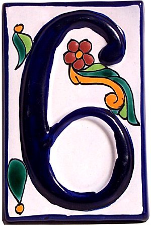 Fine Crafts Imports Colonial Talavera Ceramic House Number Six