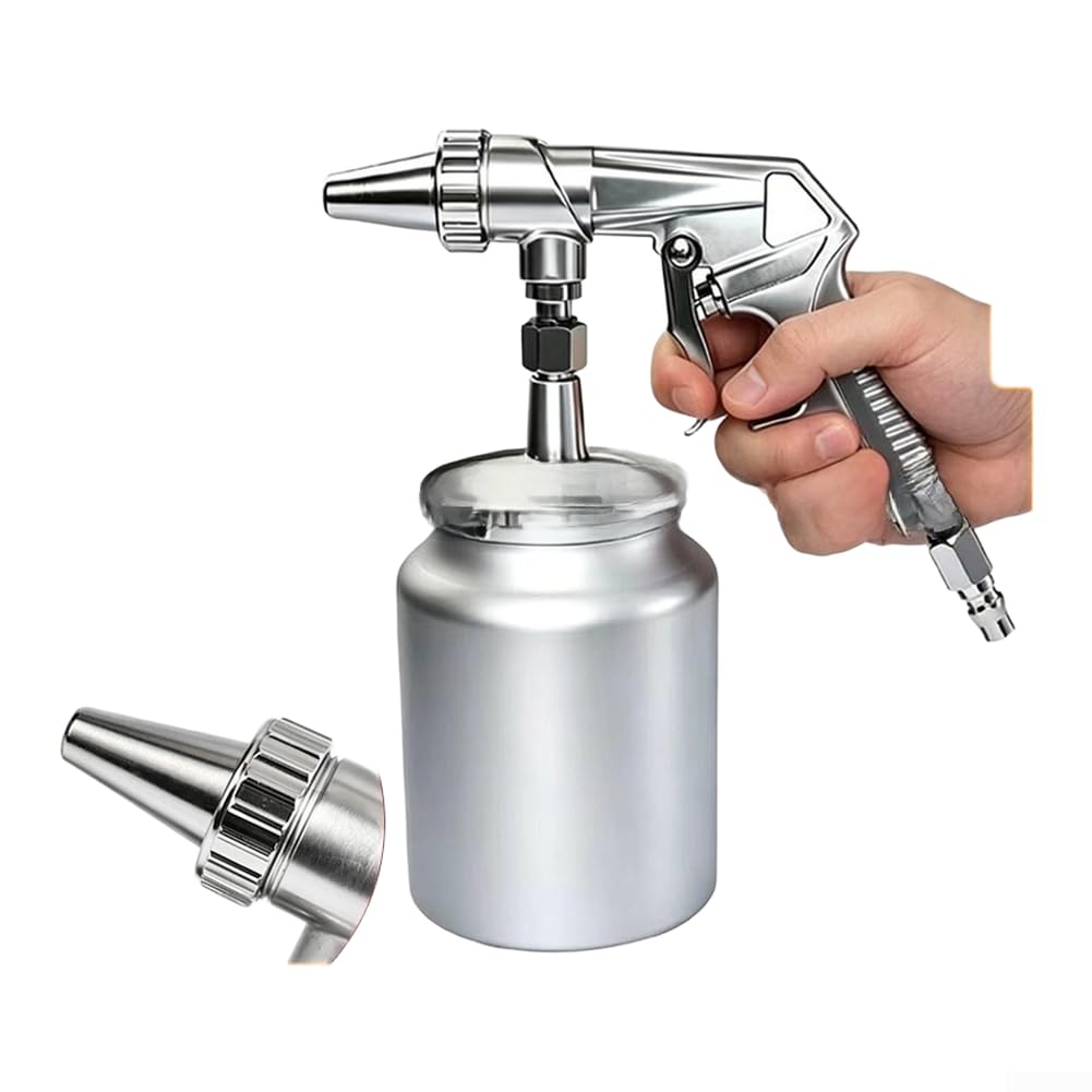 per sabbiatrice Pneumatica 1000ml Lega Alluminio Rimozione Ruggine