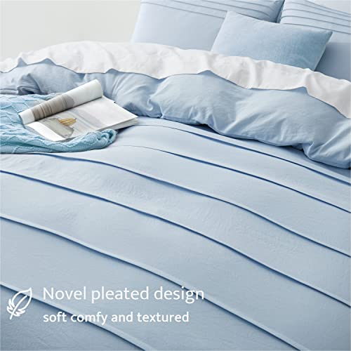 Funda edredón azul matrimonial 90x90 para renovar ropa de cama 4