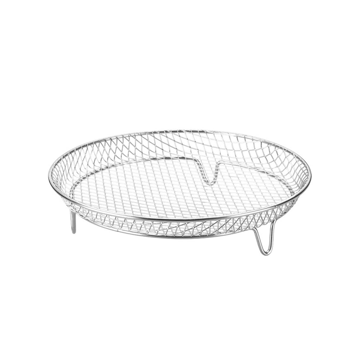 Air Fryer Basket for Oven, 18/8 Stainless Steel Air Fryer Tray Wire Rack Roasting Basket (Round)