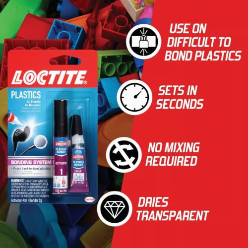 Loctite Super Glue Plastics Bonding Kit