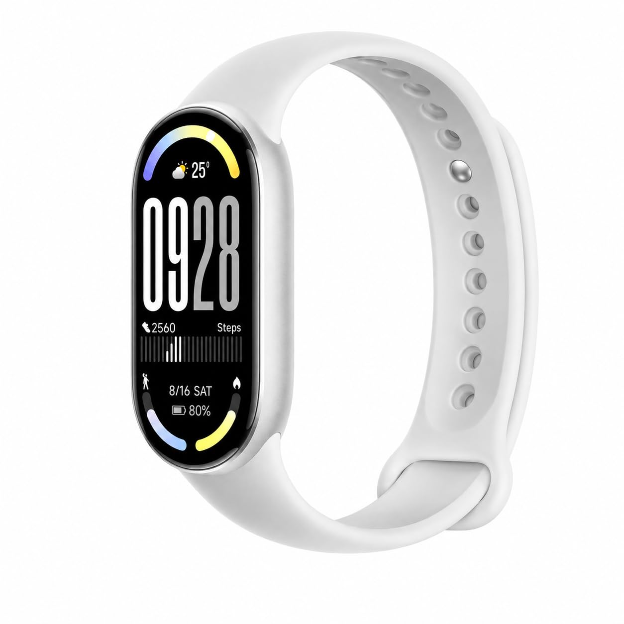 Xiaomi Smart Band 10 (2025)- Mi Smartwatch, Schermo AMOLED 1,72", Autonomia 21 giorni,150+ Modalità Sportive, Monitoraggio Della Frequenza Cardiaca, Analisi del Sonno, HyperOS 2, 5ATM (Argento)
