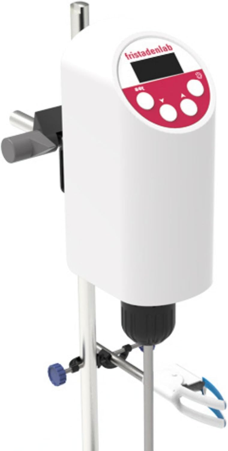 Fristaden Lab Digital Overhead Stirrer 100 2000Rpm Stirring Speed, 20L Heavy Duty Lab Mixer