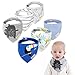 Halstuch Baby Junge 6 Pack Baby Dreieckstuch Baby Lätzchen Baumwolle Bandanas Einstellbar Spucktuch Super Saugfähig Halstücher 0-36 Monate