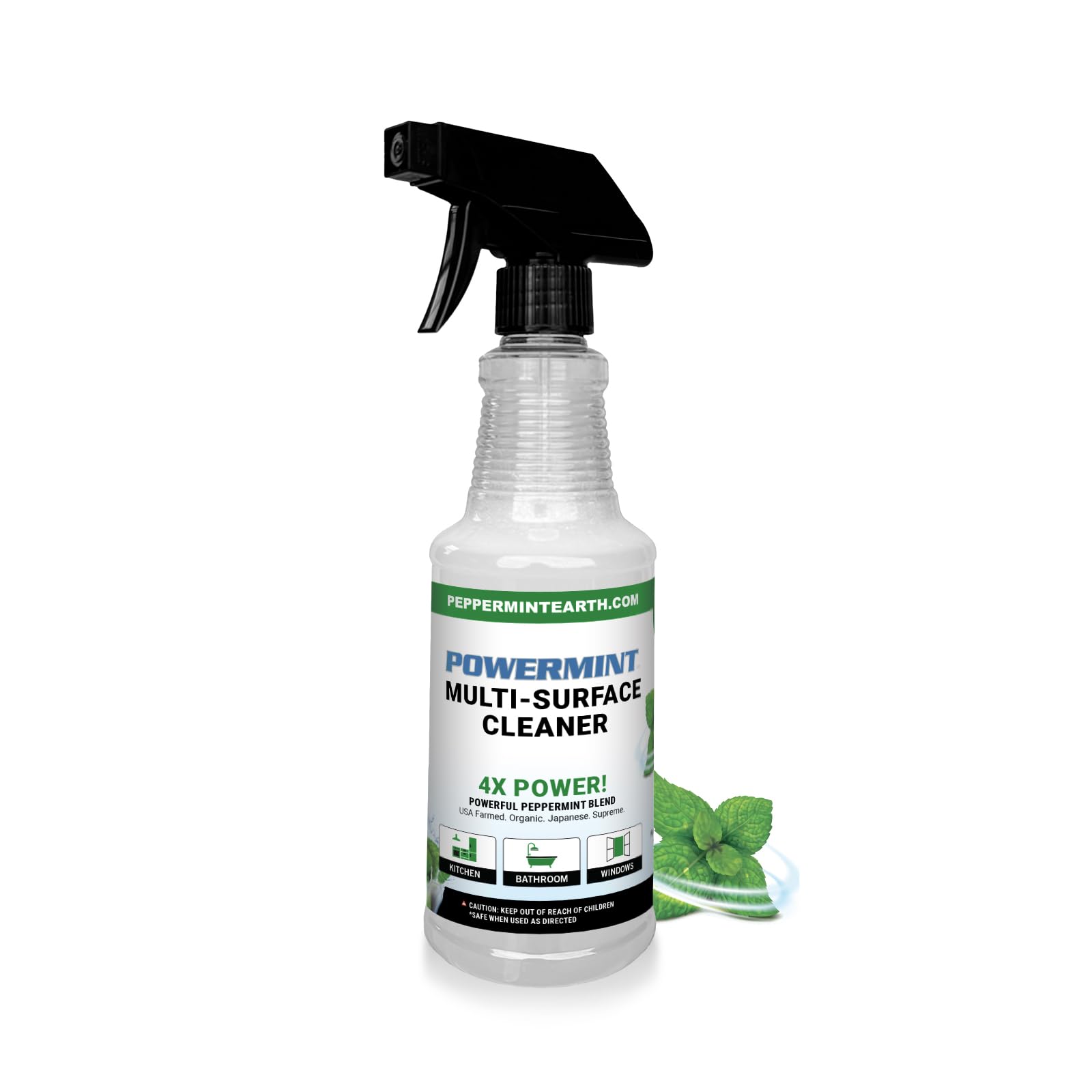 POWERMINT Multi-Surface Cleaner, Natural Peppermint Scent, Non