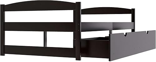 Miniatura 6 de Base de cama de plataforma de madera de tamaño individual con 2 cajones de almacenamiento, sofá cama de almacenamiento moderno con soporte de