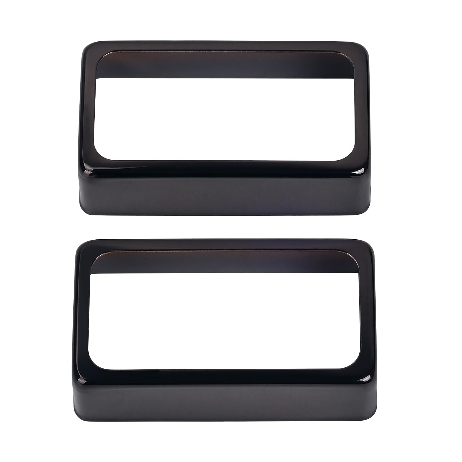 Banworks Open Brass Humbucker Pickup Covers O-Shaped Humbucker Frame Ring for Electric Guitar Pack of 2 JT/SYQG-08 Black - Image 3