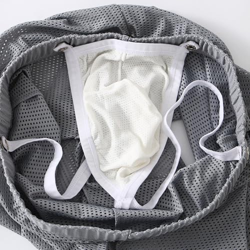 Men's Mesh Boxer Briefs Sexy See Through Underwear Breathable Panties Pouch Booty Shorts Soft Trunks3