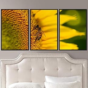 signwin 3 Piece Framed Canvas Wall Art Colorful...