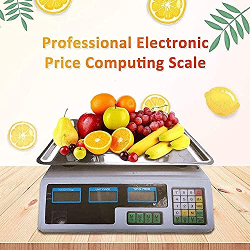 Báscula electrónica digital con plataforma de acero inoxidable 40Kg miniatura 2