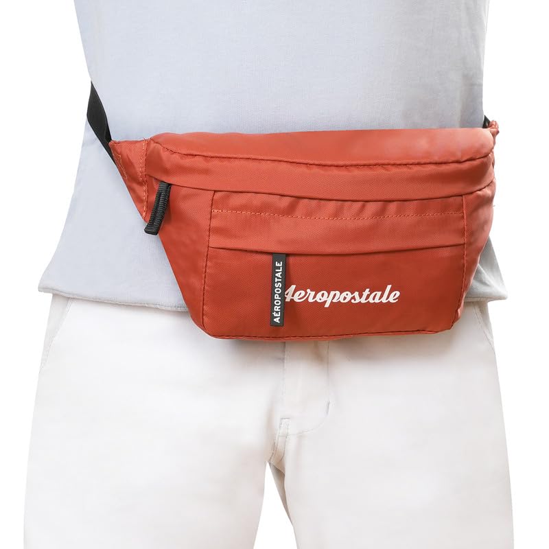 Image of Aeropostale Arbor Unisex Waist Pouch Bags & Cases - Orange