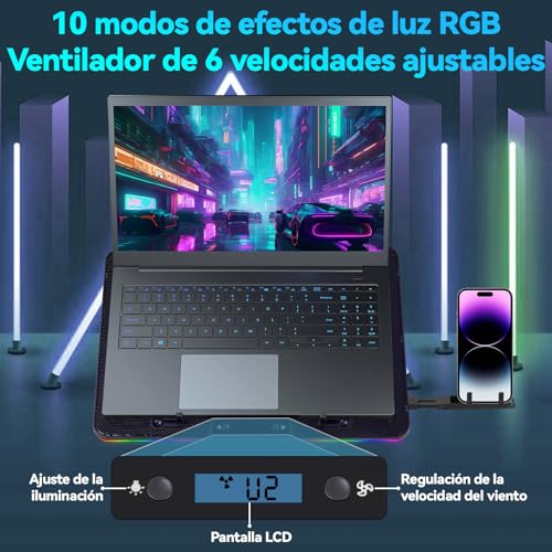 Accesorios De Computadoras, Personal Computer base enfriadora laptop Marca ROWIDE (3)