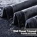 EASELAND Soft Queen Size Blanket All Season Warm Microplush Lightweight Thermal Fleece Blankets for Couch Bed Sofa,90x90 Inches,Dark Grey