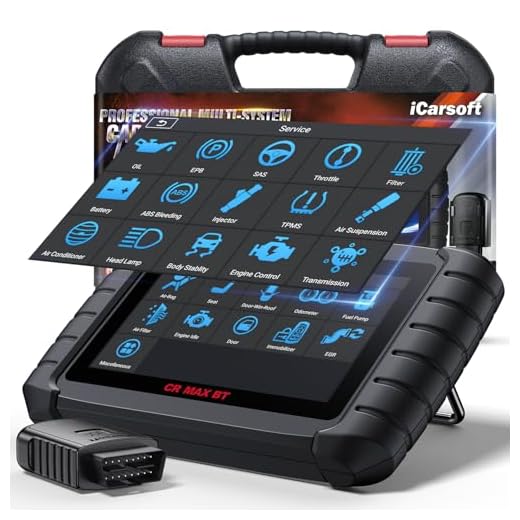 iCarsoft CR Max BT Wireless OBD2 Scanner, All System Car Diagnostic Tool, 49 Reset+Extra 46 Service, 40000+Bidirectional Tests, ECU Coding, Battery Registration,CANFD, Auto VIN, Free Update