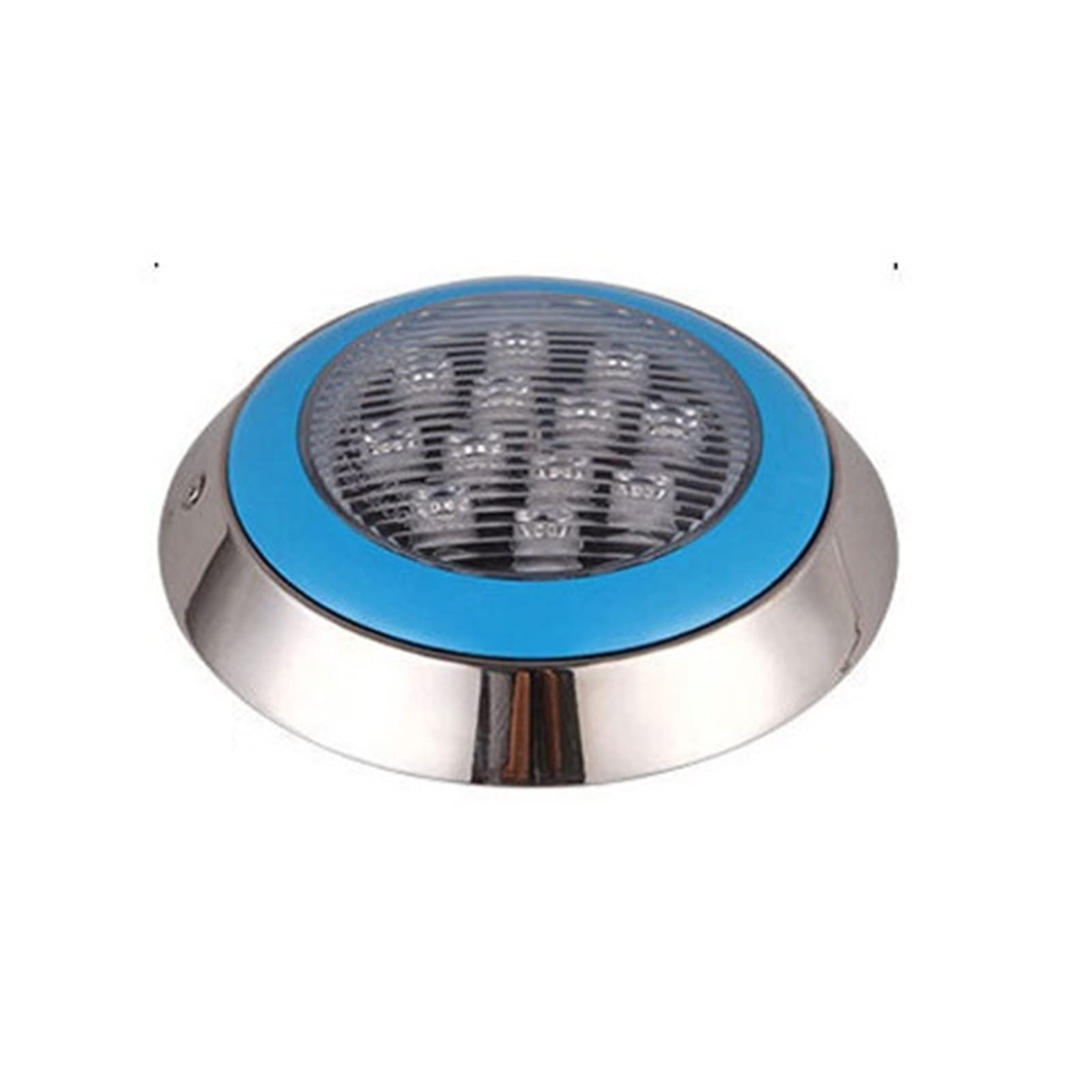 Luces de piscina Lámparas Led for piscina de acero inoxidable IP68, lámparas impermeables azules, luces subacuáticas for exteriores, lámpara LED RGB for estanque AC12V RGB ( Color : Blue , Size : 9W D