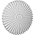 Ekena Millwork CM34SH Shakuras Ceiling Medallion, 33 7/8"OD x 2"P (For Canopies up to 5 3/4"), Primed White