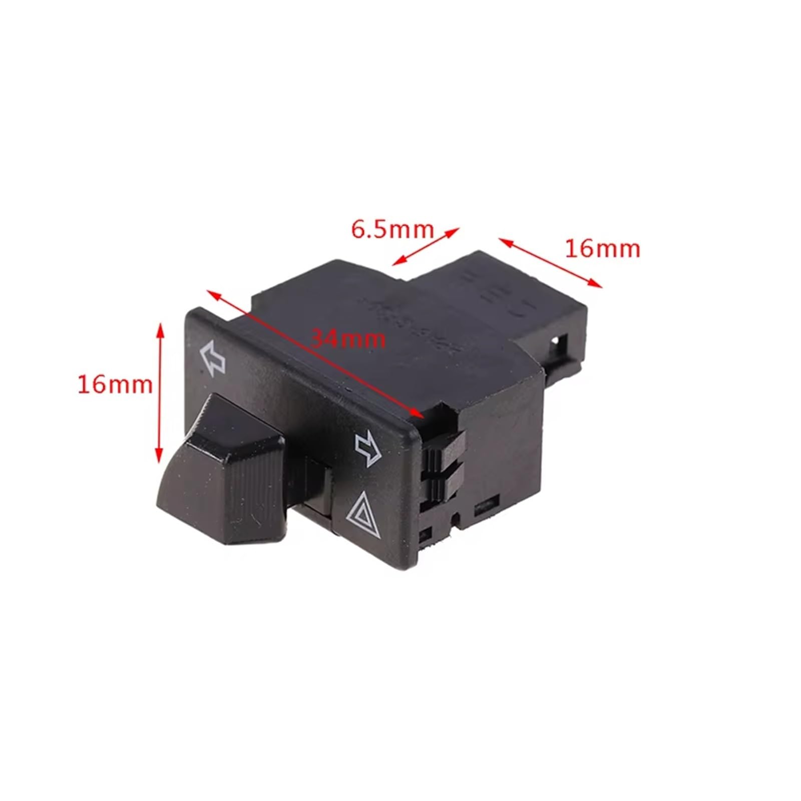 Moto bouton démarrage du moteur Interrupteur Clignotant Moto Bouton Commutation Des Feux Détresse Double Avertissement Pour Scooter Véhicule Électrique Lampe Signalisation D'urgence