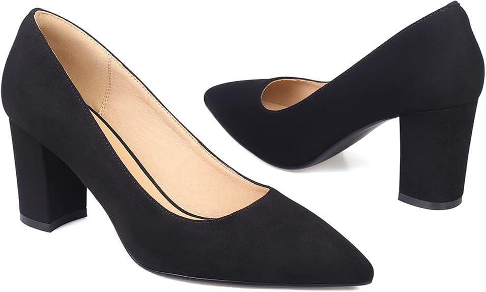 UUNDA Fashion Premium Comfortable, Stylish Casual Block Heel Bellies for Women | Heel Sandals for Women | Office Wear Casual Footwear Pumps Heels for Office for Everyday Wear N-4-BL002-picture-39