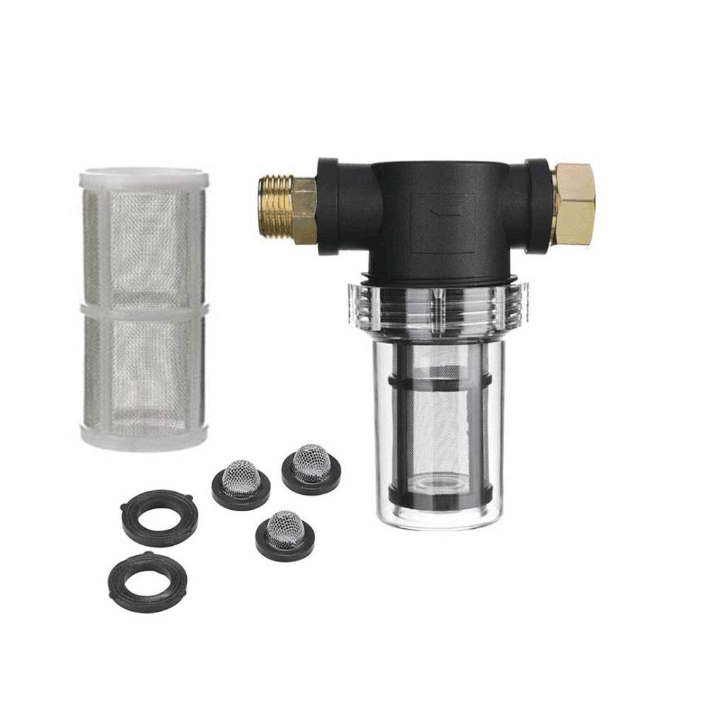 YS0911 40 100 Mesh Garden Hose Filter For Pressure Washer Inlet Water Inline Sediment 3/4