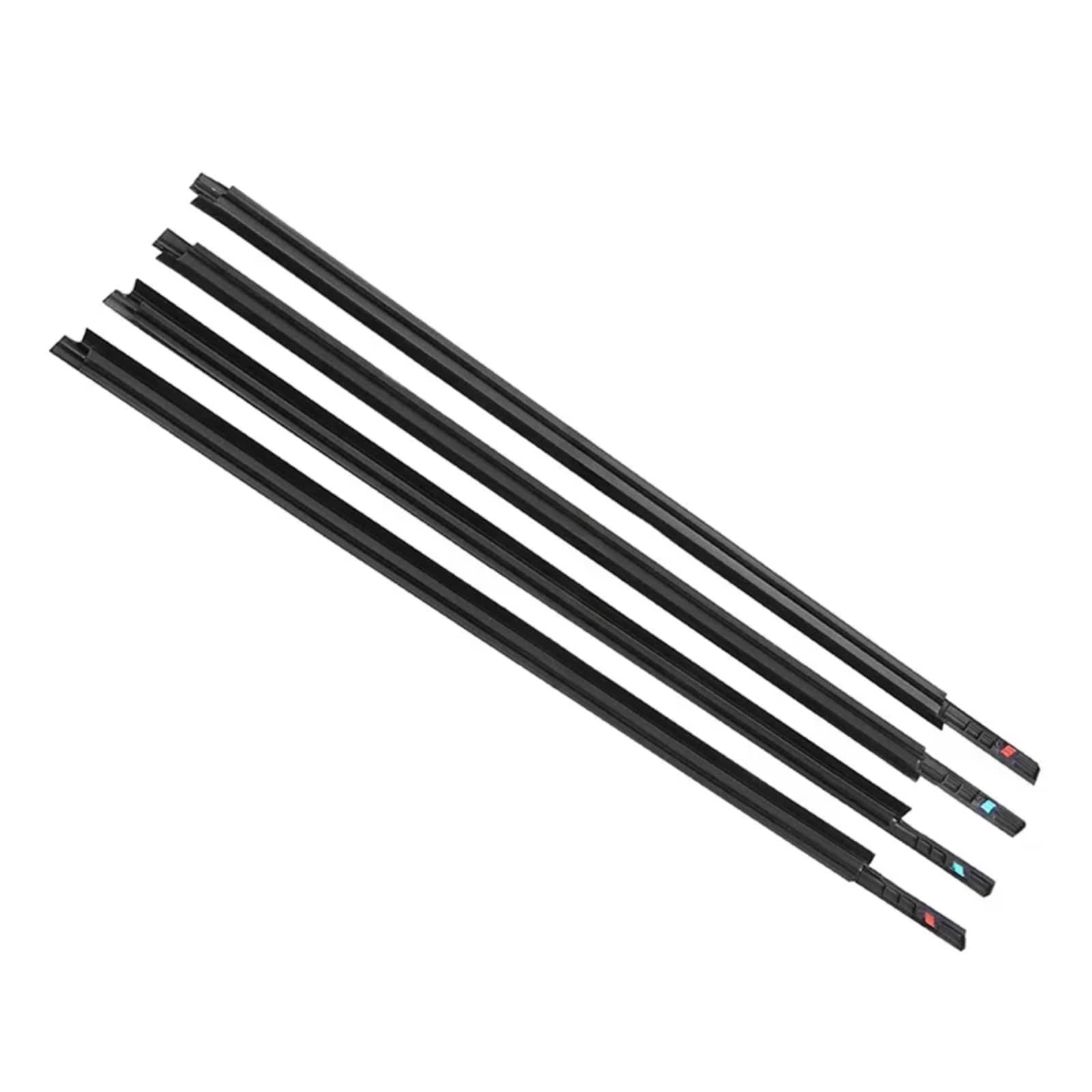 Automotive Window Seals Compatible with Suzuki for SX4 Hatchback 8381156K00000 4pcs Car Door Window Glass Sealing Weather Strips
