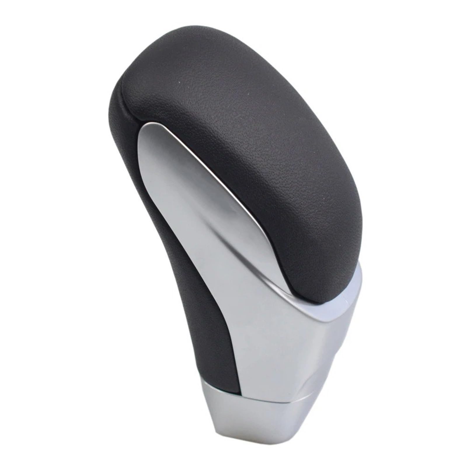 DWTNMEX Gear Shift Knob for Mazda 5 6 for MX-5 for CX-7 2003-2015 Automatic Car Gearbox Handles Gear Shift Knob Stick Lever Head Leather(Matt Silver)