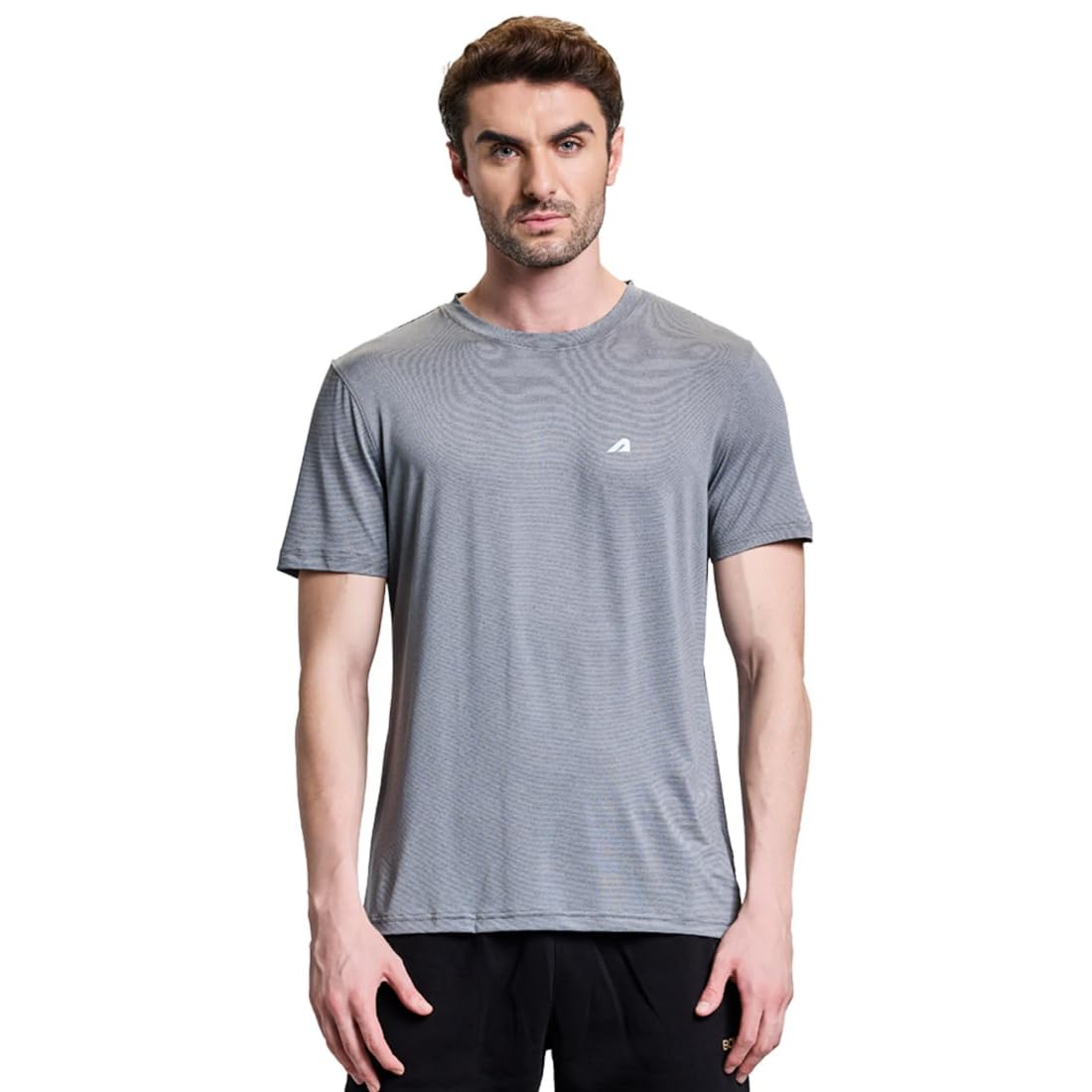 Gym Regular Fit T Shirt for Men Round Neck Active Tshirt for Men Quick Dry Active Wear T Shirts for Man Dry Fit T Shirts for Men for Gym & Sports Wear Anti Odor Training Tshirt for Men