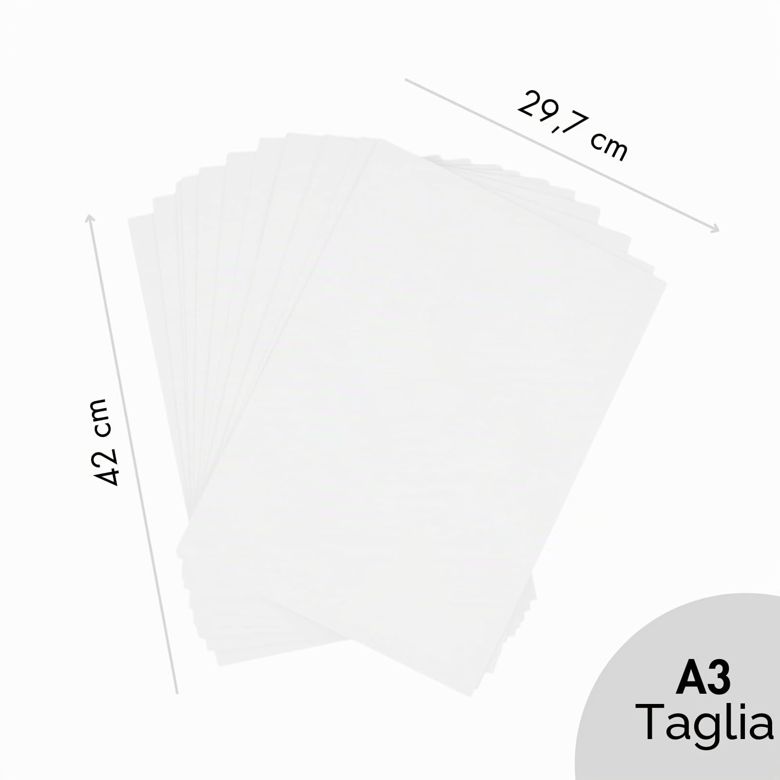 Cartoncini Bianchi A3 50 pz 42x29,7 cm 180 g/m² Fai da Te Stampa Materiale Scolastico