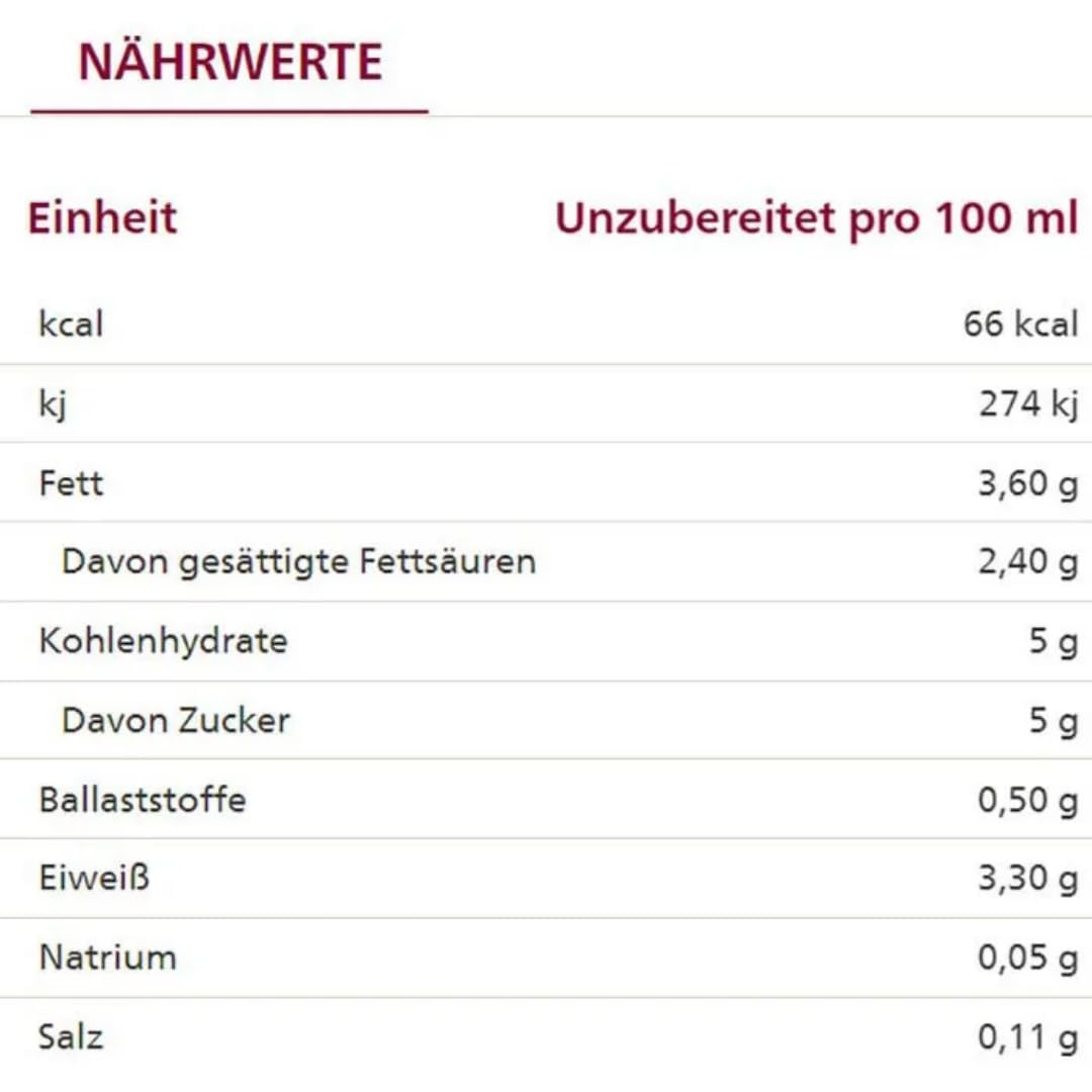 Milch fettarme H-Milch 3,8% Fett Haltbare Milch Alpenmilch, je 1 Liter, 60 Stück mit Pufai Grocery