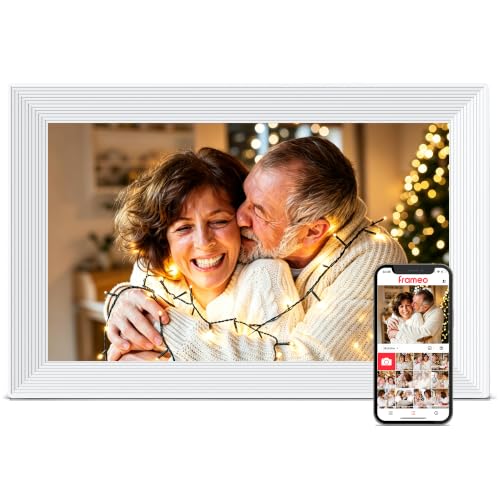 Frameo 10.1' Digital Picture Frame WiFi, Smart Electronic Photo Frame, 32GB