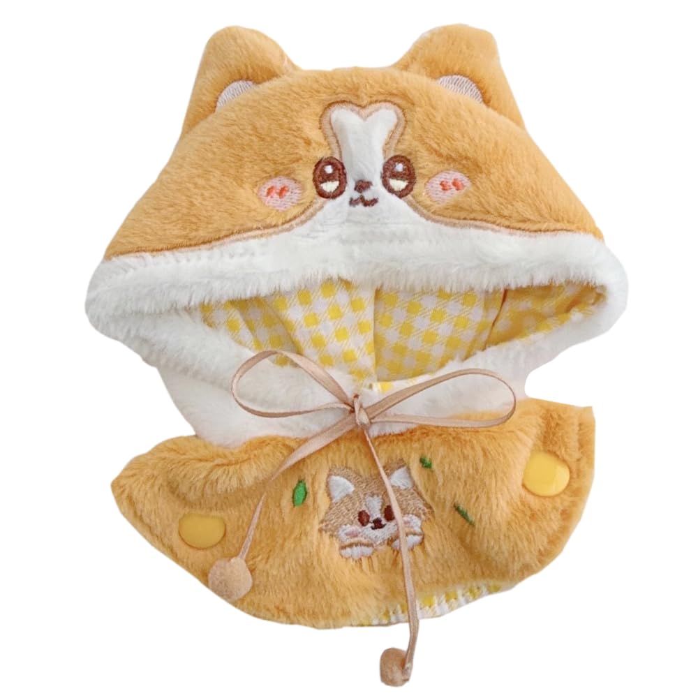 Ropa De Felpa Para Muñecas De 10-15 Cm – Set De Tocado, Falda Y Accesorios, Compatible Con Labubu De 17 Cm, Fácil De Poner Y Quitar