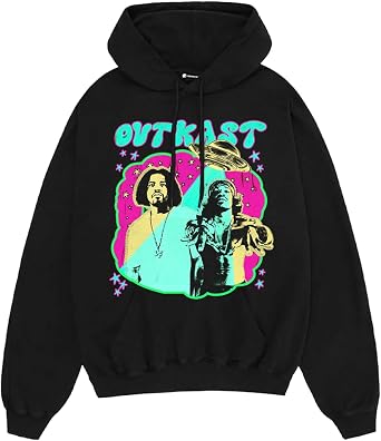 Outkast Unisex Adult Spaceship Cartoon Hoodie