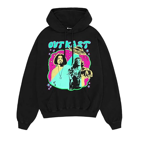 Outkast Unisex Adult Spaceship Cartoon Hoodie