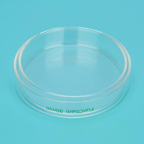 Miniatura 3 de Platos de vidrio de Petri para cultivo celular de vidrio autoclave platos de laboratorio con tapa transparente, 3.543 x 0.787 in, paquete de 10