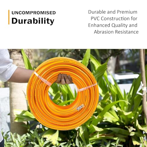 Image of HYCO LABEL FLYMAX PVC High Pressure Hose Pipe 100M, KOREAN MADE, UV and Weather Resistant, Puncture Proof, Leak-Proof, Flexible Garden Hose for Agriculture, Car Wash, Outdoor Cleaning (10MM 5 LAYER)