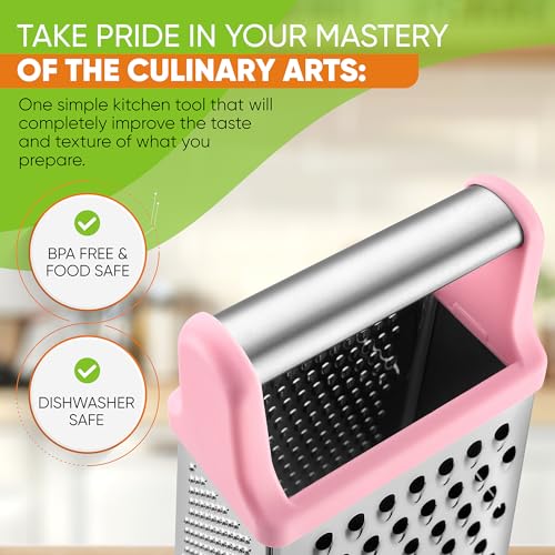 image for Spring Chef Professional Stainless Steel XL Parmesan Cheese Grater wit