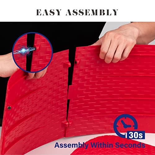 Tree Nest Christmas Tree Collar Round Christmas Tree Ring Skirt Base Cover Christmas Decorations For Xmas Tree Plastic Wicker 20.8" D(Medium, Red) #TOP2