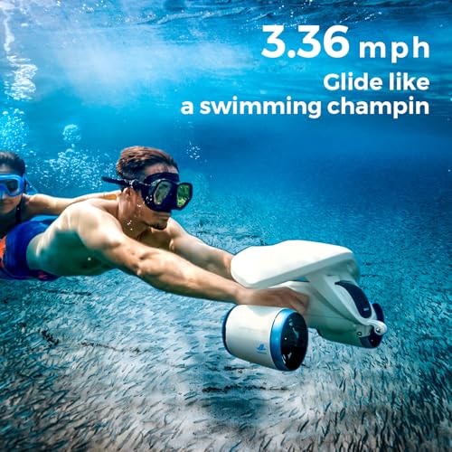 Image of Sublue Mix Underwater Scooter with Action Camera Mount 30 Minutes 22lbf 131ft Waterproof Dual Motors Water Sports Pool Diving Snorkeling for Adults Gray Battery Version