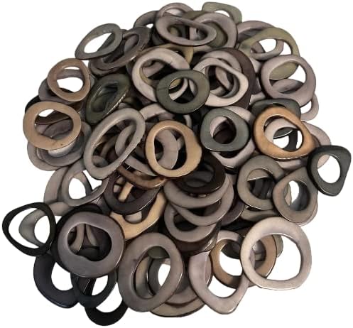 Tagua Beads. Mix of Gray Colors: Light and Dark Grey Hoops, Donuts, Rings, Discs. 20 Pieces. Tagua from Colombia. Undrilled