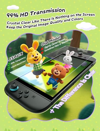Image of JSAUX Screen Protector for Nintendo Switch 2, Ultra HD 2-Pack