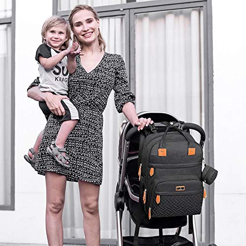 Diaper Bag Backpack, BabbleRoo Baby Nappy Changing Bags Multifunction Waterproof Travel Back Pack - Image 8