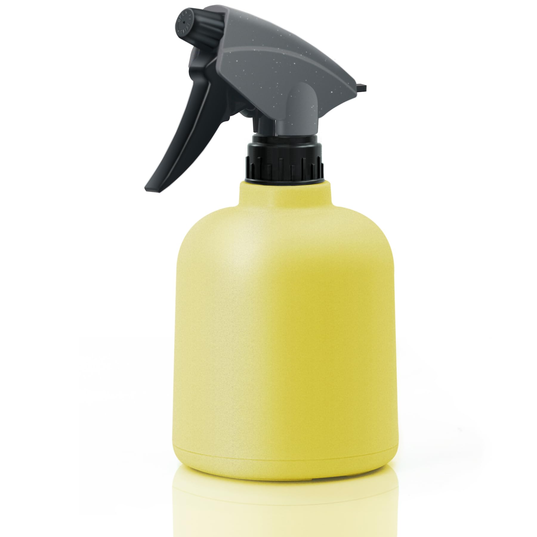 Plant Mister Spray Bottle - 600ML Plastic Plant Mister Indoor Trigger Water Spray Bottle Refillable Mist Watering Can for Plants Flower Gardening Cleaning house (Yellow)